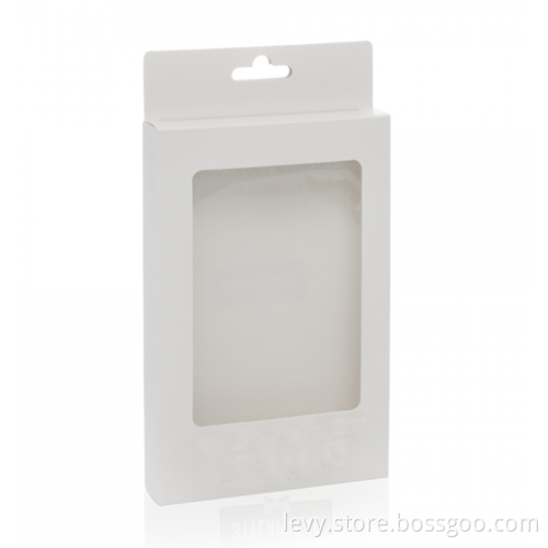 Solid color cardboard with pvc window gift box